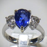 Kupfer Jewelry Kupfer Jewelry Design Natural Sapphire and Diamond White Gold Ring - Kupfer Jewelry - 3